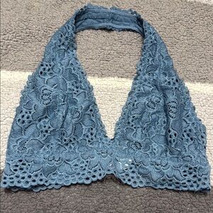 Zenana Outfitters Blue Lace Bralette